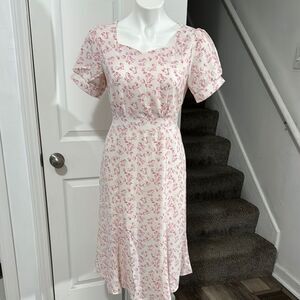 Grace & Chili Floral Pink Dress Size M
